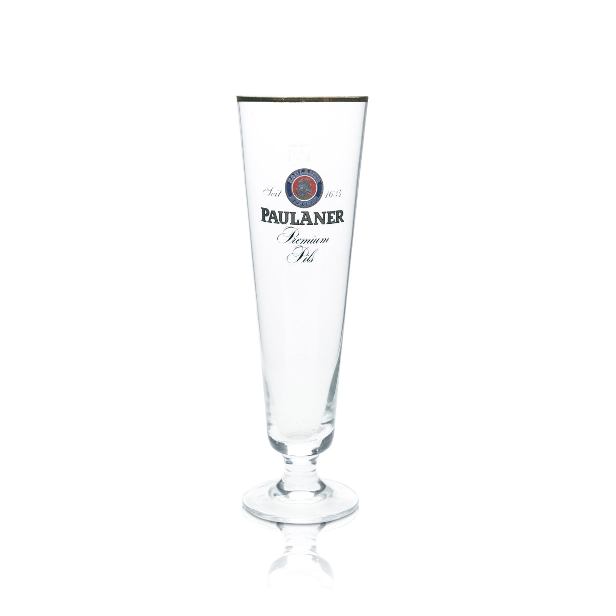 6 verres à bière Paulaner 0,4 l, forme tulipe, bord doré, verres à pils, brasserie gastronomique, bar – Vue 2