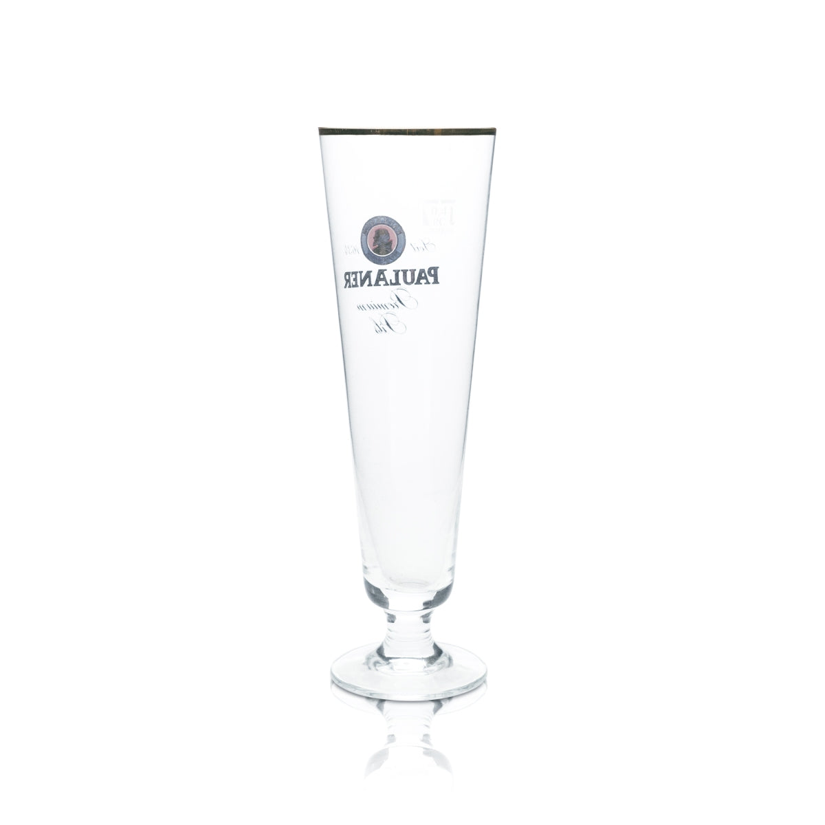 6 verres à bière Paulaner 0,4 l, forme tulipe, bord doré, verres à pils, brasserie gastronomique, bar – Vue 3
