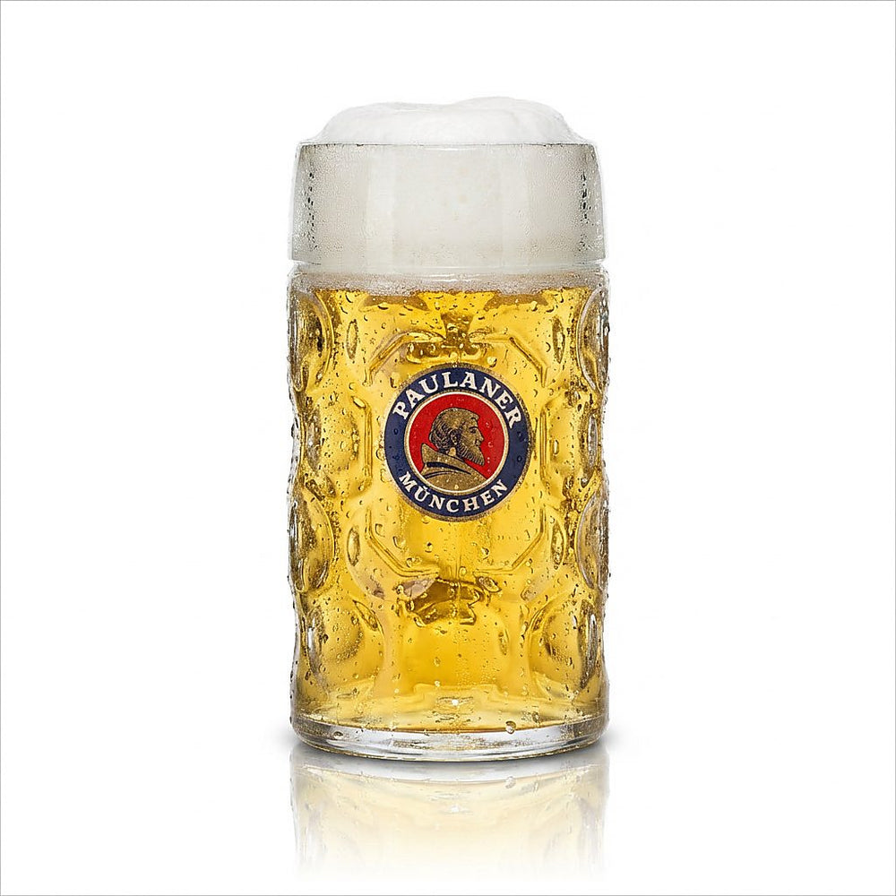 6 chopes à bière Paulaner B-WARE - Verres à bière 1 l calibrés pour la restauration