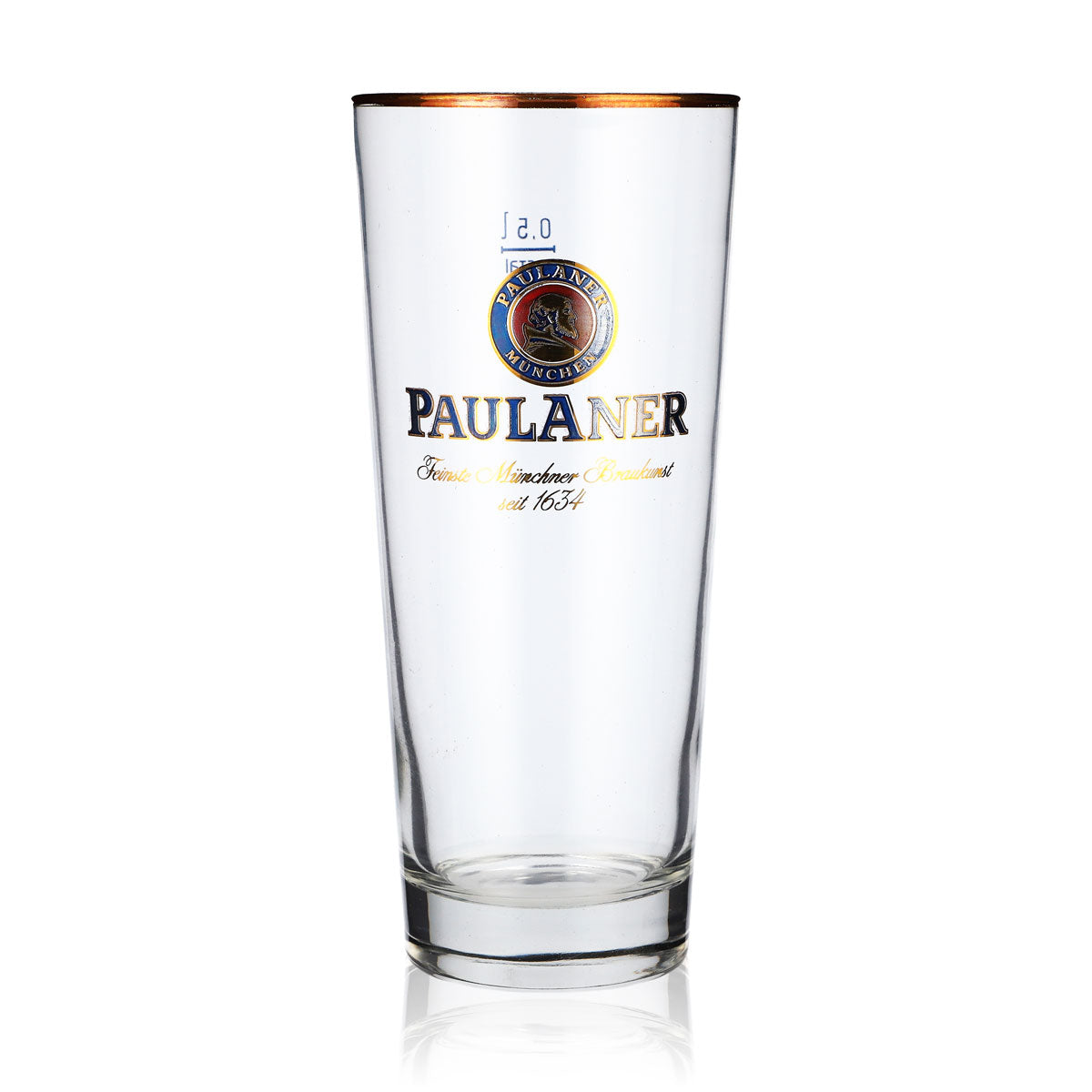 6 verres à bière Paulaner Weissbier Frankonia 0,5 l avec bord doré – Vue 2