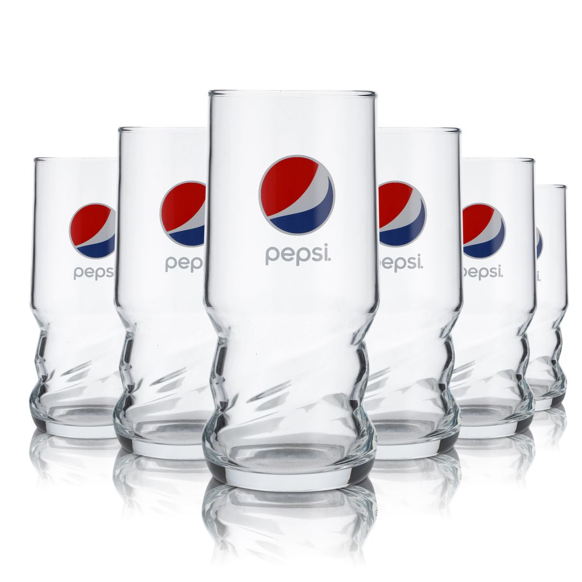 6x Pepsi 0,2 l Boisson gazeuse Limo Willi Gobelets Verres profilés Set de verres Verre à boire Cola