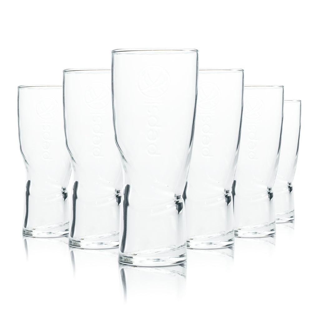 6 verres Pepsi 0,2 l Verres à cola en relief Contour Swing Retro Coke Swirl Max