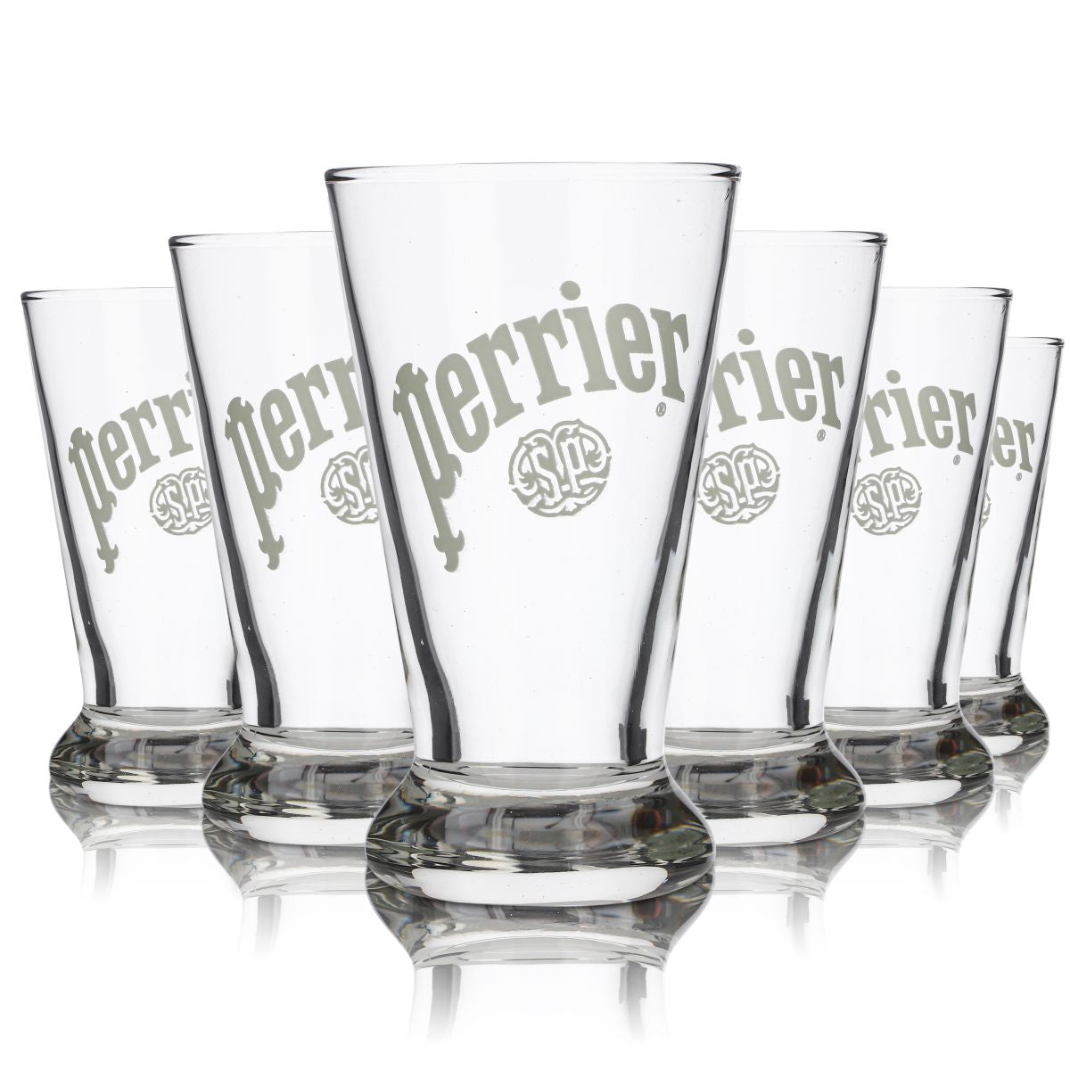 6x Perrier Verre 0,25 l Verre à eau Tumbler Gobelet Verres à soda Set