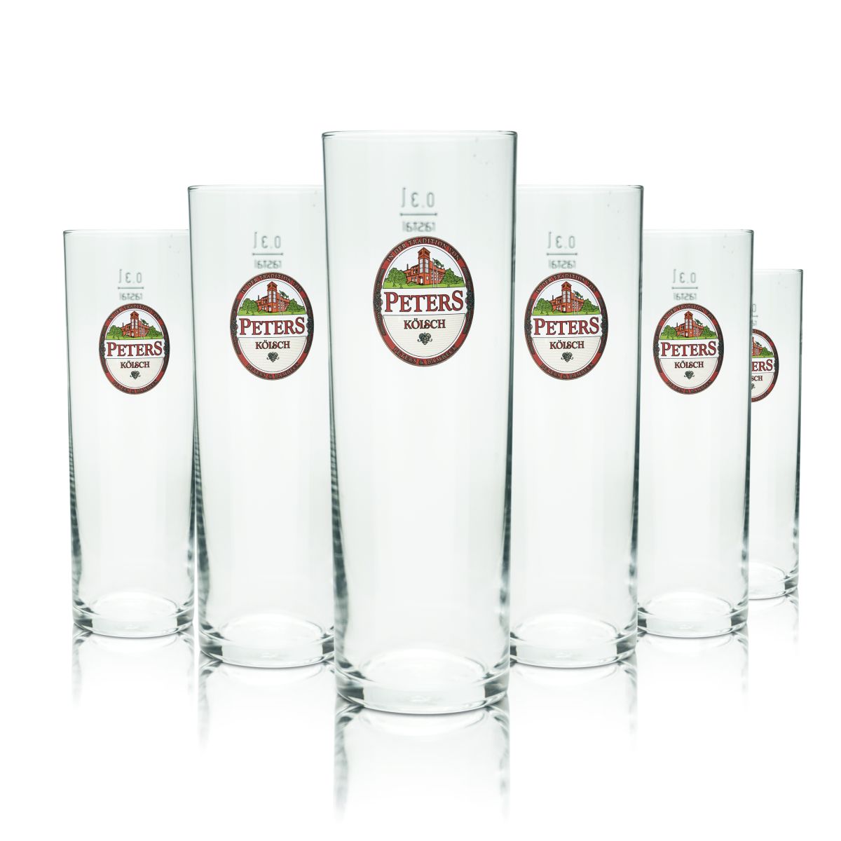 6 verres à bière Peters Kölsch 0,3 l Kölschstange Altbier Set de verres Brasserie Cologne