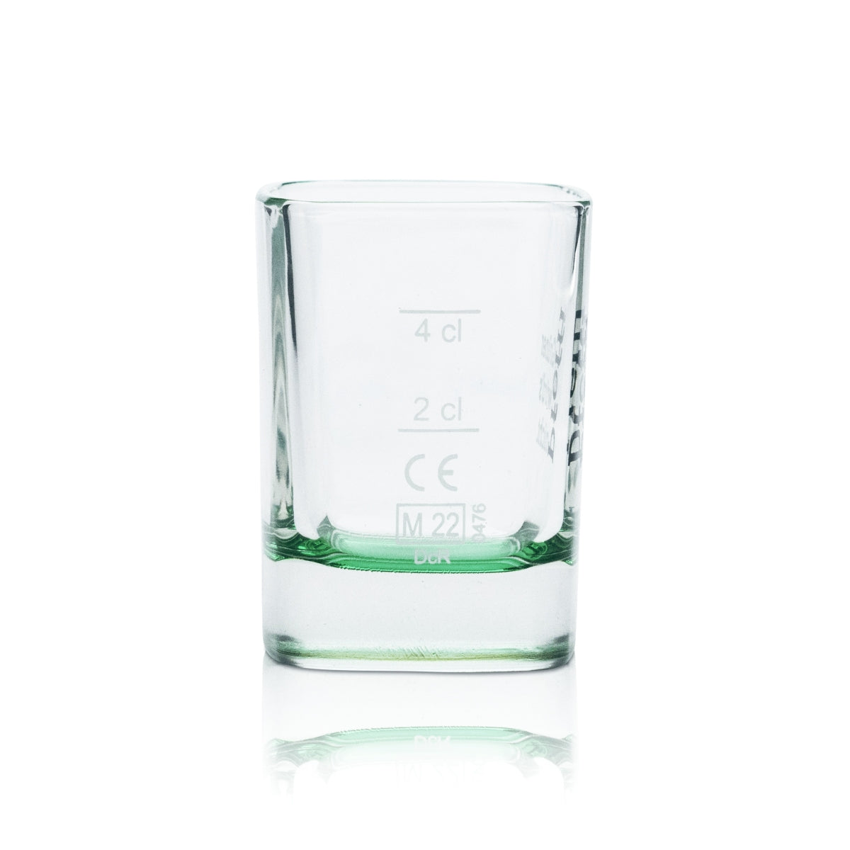 6 verres Pfeffi 4 cl Verres à shot Kurze Stamper Verres à schnaps Nordbrand Vert Menthe Bar – Vue 3
