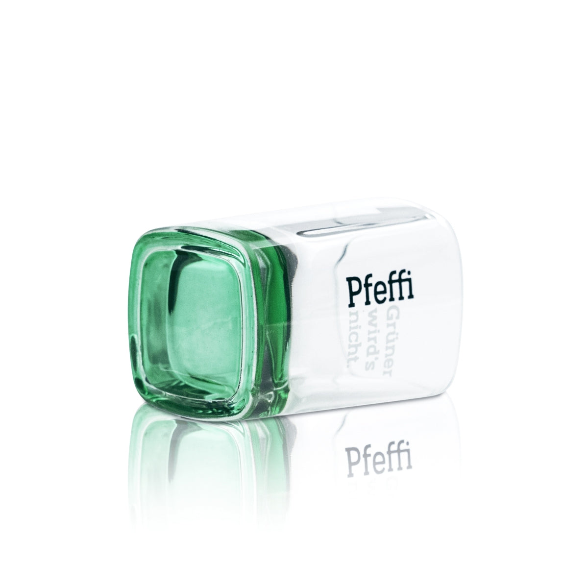 6 verres Pfeffi 4 cl Verres à shot Kurze Stamper Verres à schnaps Nordbrand Vert Menthe Bar – Vue 4