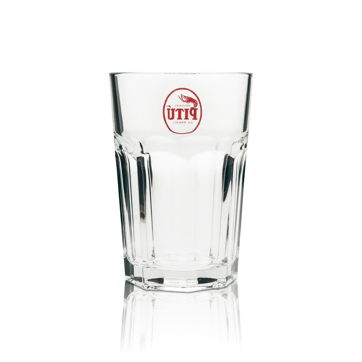 6 verres à long drink Pitu Cachaca avec logo rouge – Vue 3