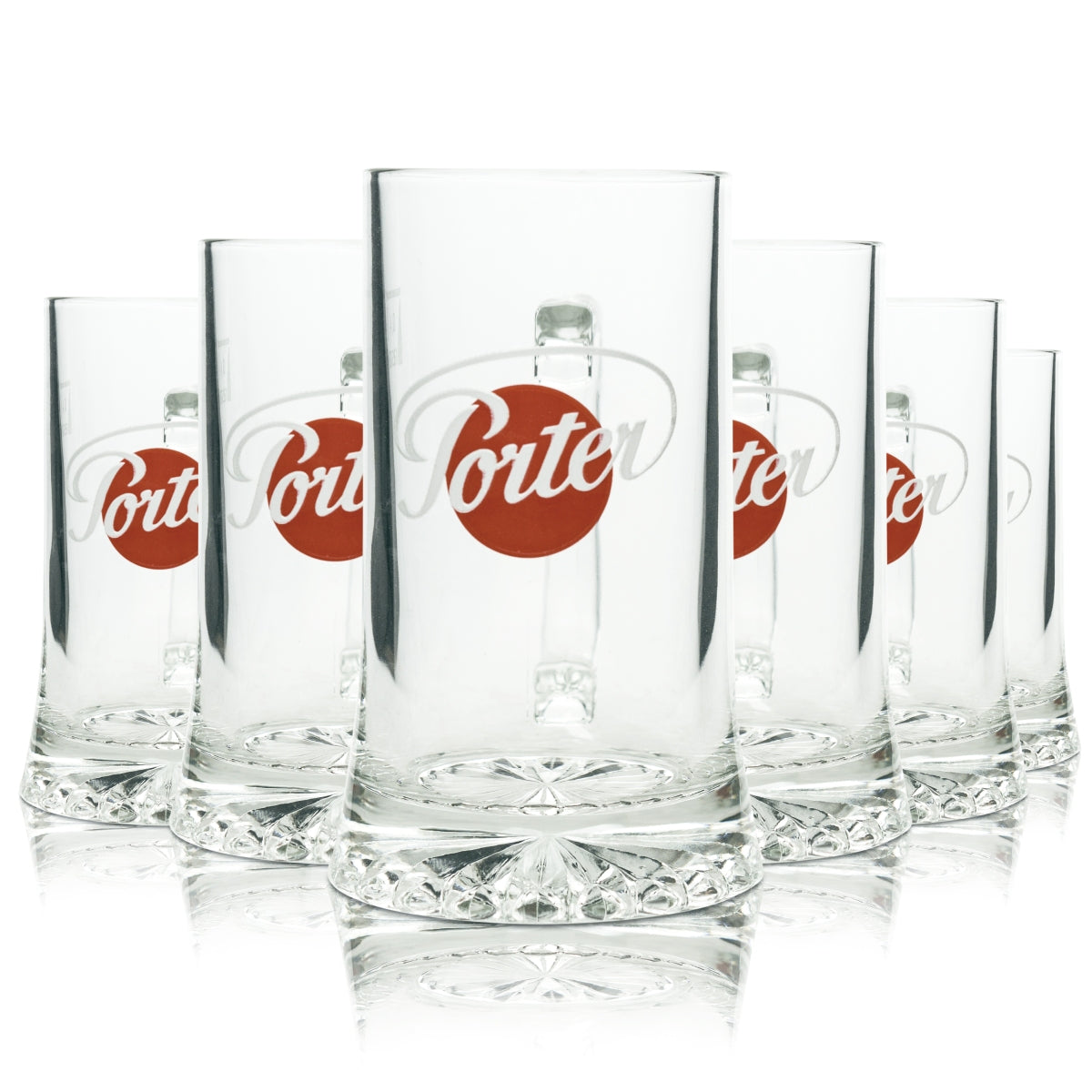 6 verres à bière Porter 0,4 l, chope en relief Rastal Seidel, verres à anse, Pils Export Bar
