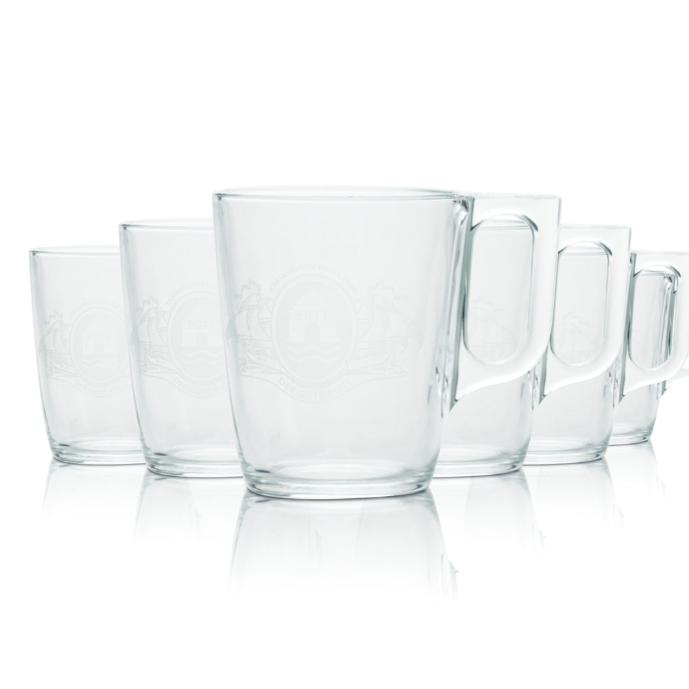 6x verre à vin chaud 0,25 l avec anse isotherme, verres à punch, marché de Noël