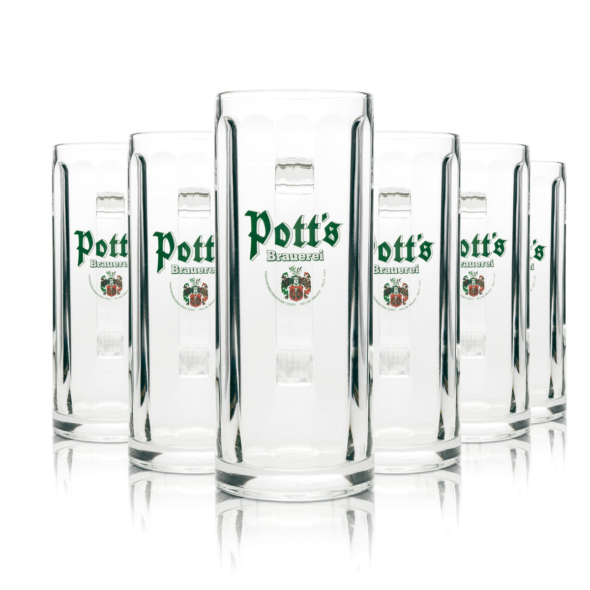 6 verres à bière Potts 0,5 l, chope striée Rastal – Vue 4