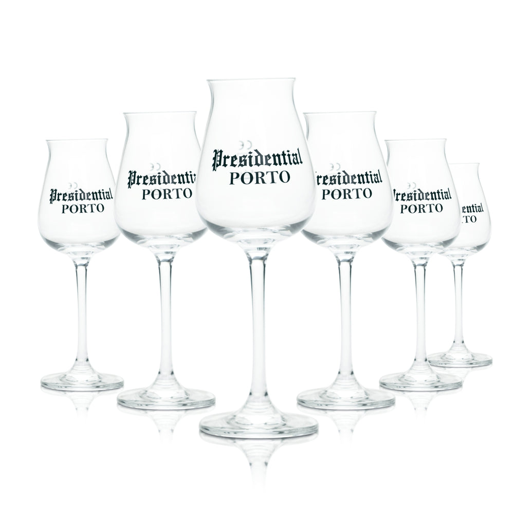 6 verres à dégustation et à nez Presidential Porto en verre 5 cl pour porto