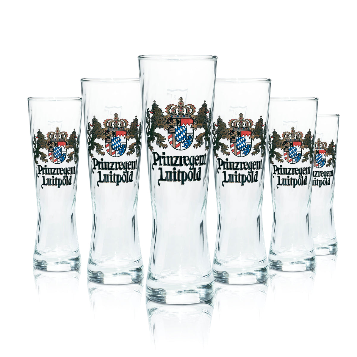 6 verres à bière Prinz Luitpold 0,3 l Verres à bière blanche Blé Levure Brasserie Bavière Bar – Vue 4