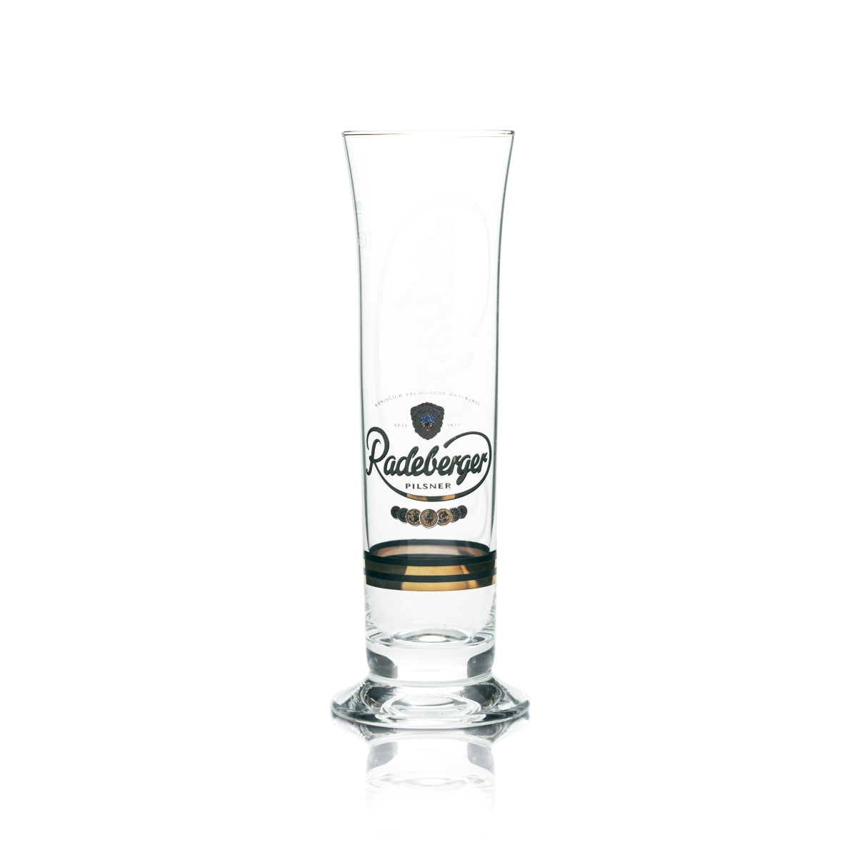 6 verres à bière Radeberger 0,2 l, forme tulipe, avec logo et scène, brasserie – Vue 2