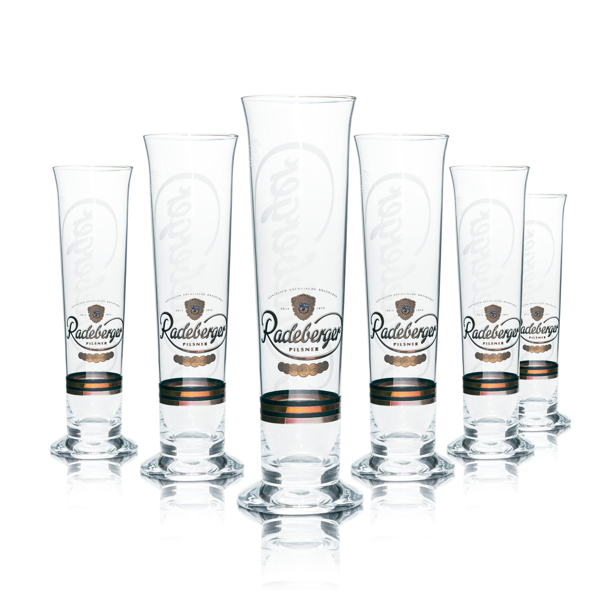 6 verres à bière Radeberger 0,3 l, forme tulipe, scène de bière, verres à pils, gastronomie – Vue 9