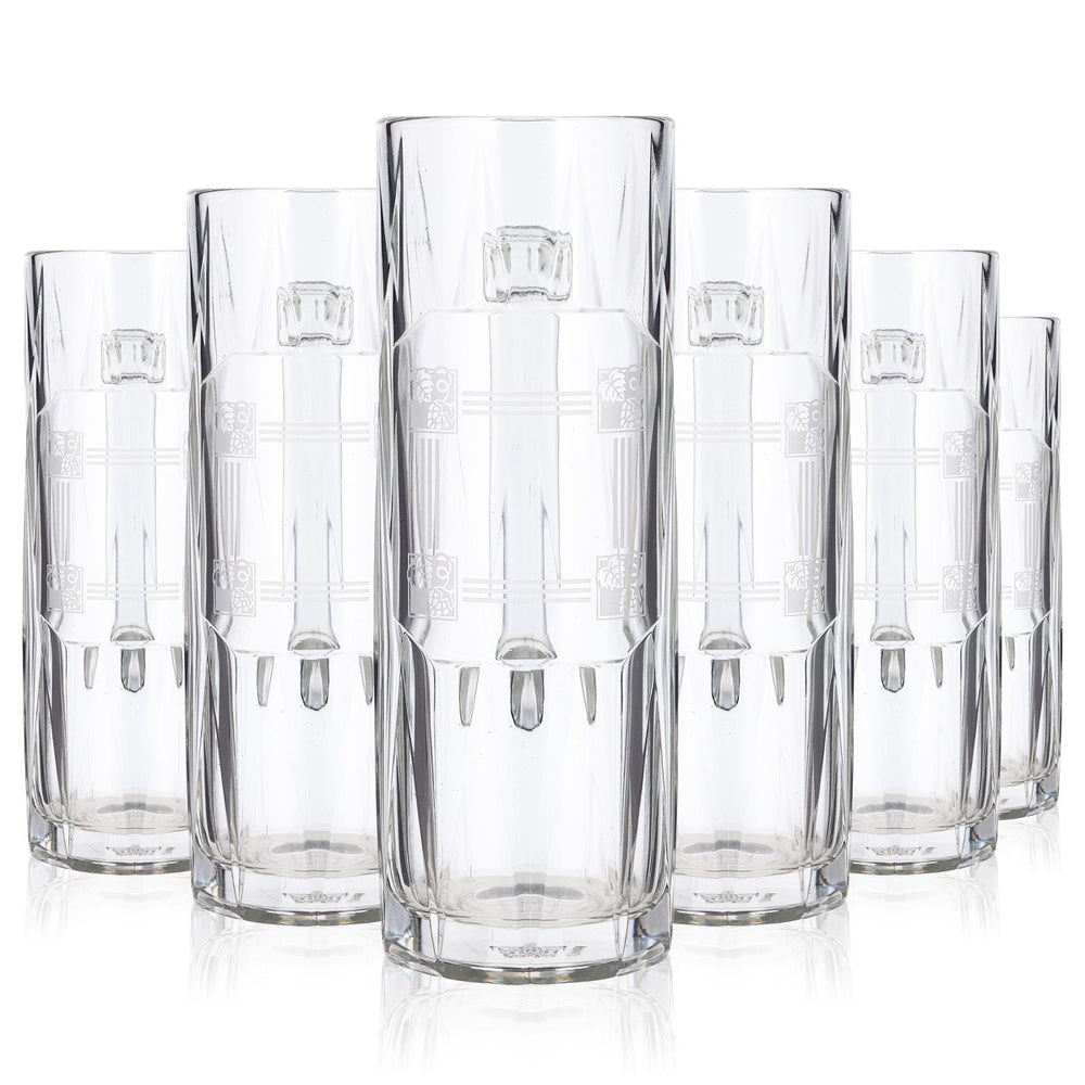 Lot de 6 verres à bière Rastal, 0,3 l, logo blanc