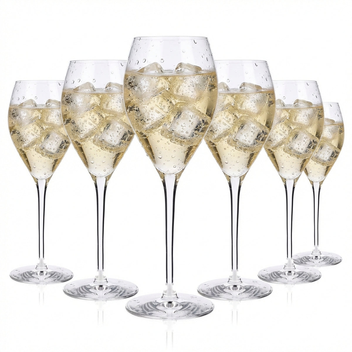 6x Verre à champagne Rastal 0,1 l Flûte Verres à champagne Verre à mousseux Rastal