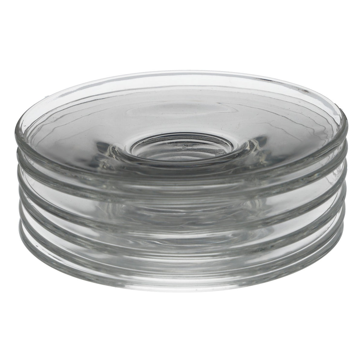6 soucoupes en verre Rastal pour tasse à espresso Piattino transparent