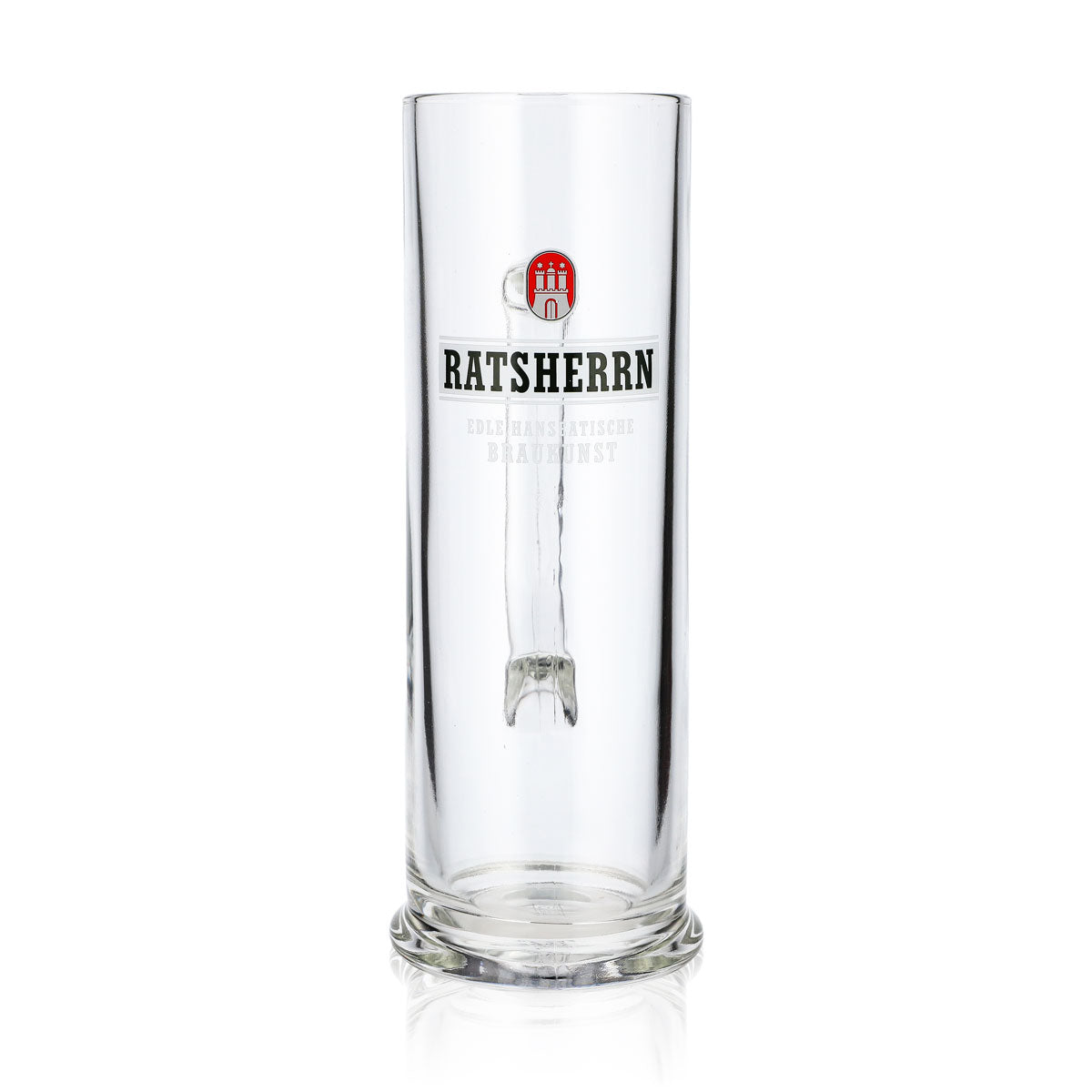 6 verres à bière « Ratsherrn » et chope de bière 0,5 l « Rastal » avec logo blanc « Hanseatische » (lot de 6) – Vue 2