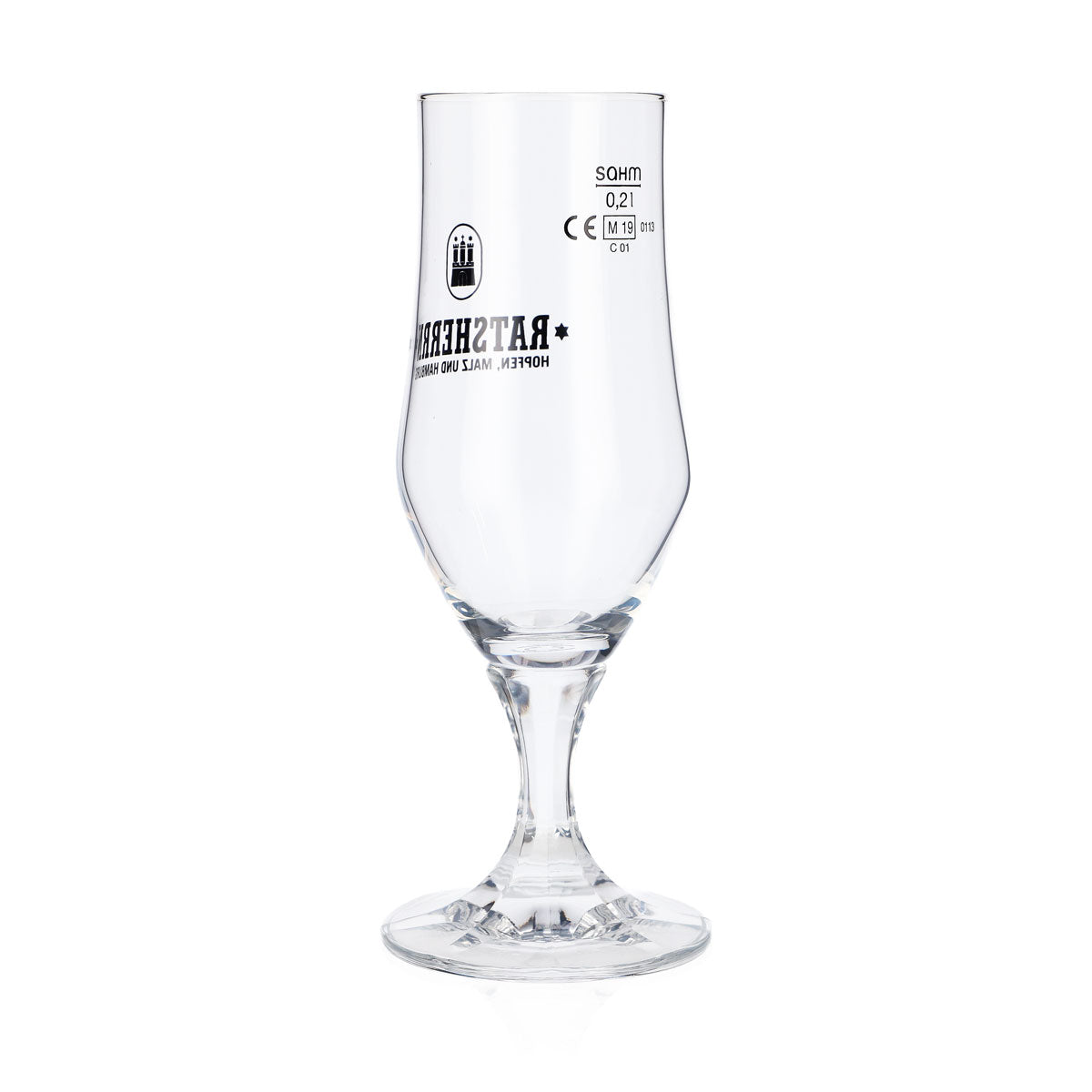 6 verres Ratsherrn 0,2 l Hammerburg Bier Tulipe Coupe Set Brasserie Hambourg – Vue 4