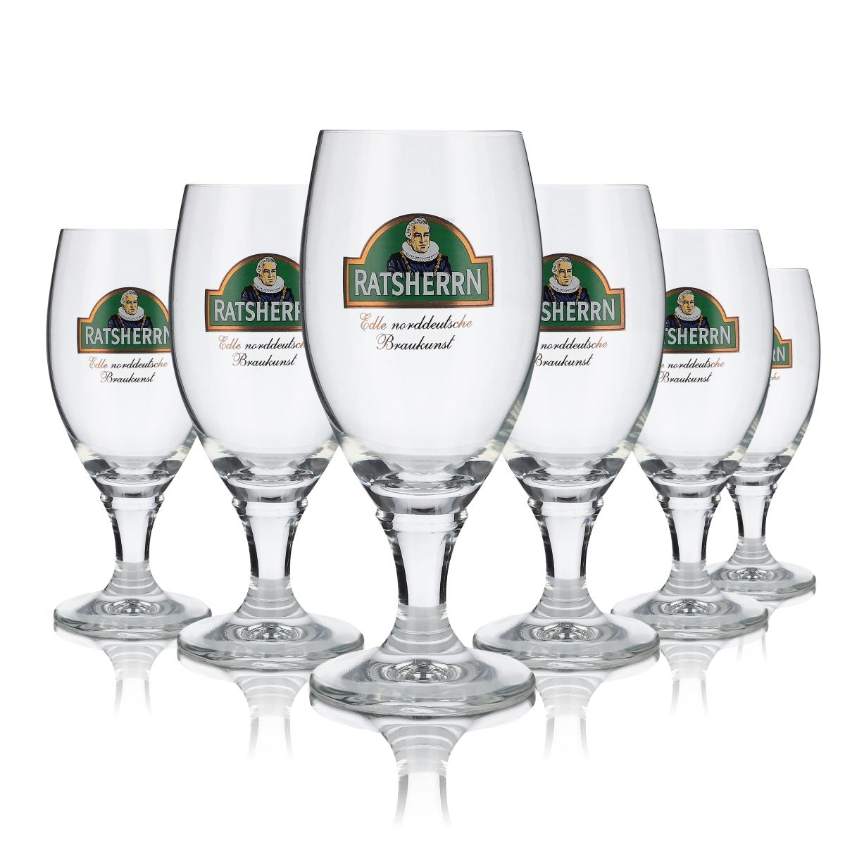 6 verres Ratsherrn 0,2 l Verres à bière tulipe Deister Pokal RC Ritzenhoff
