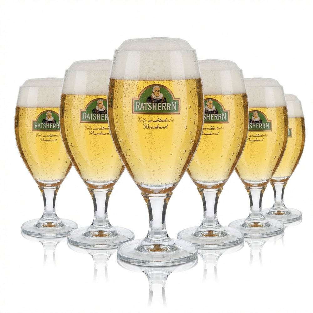 6 verres à bière Ratsherrn Pils 0,4 l Verres à bière Verres à pied Verres à bière Ritzenhoff