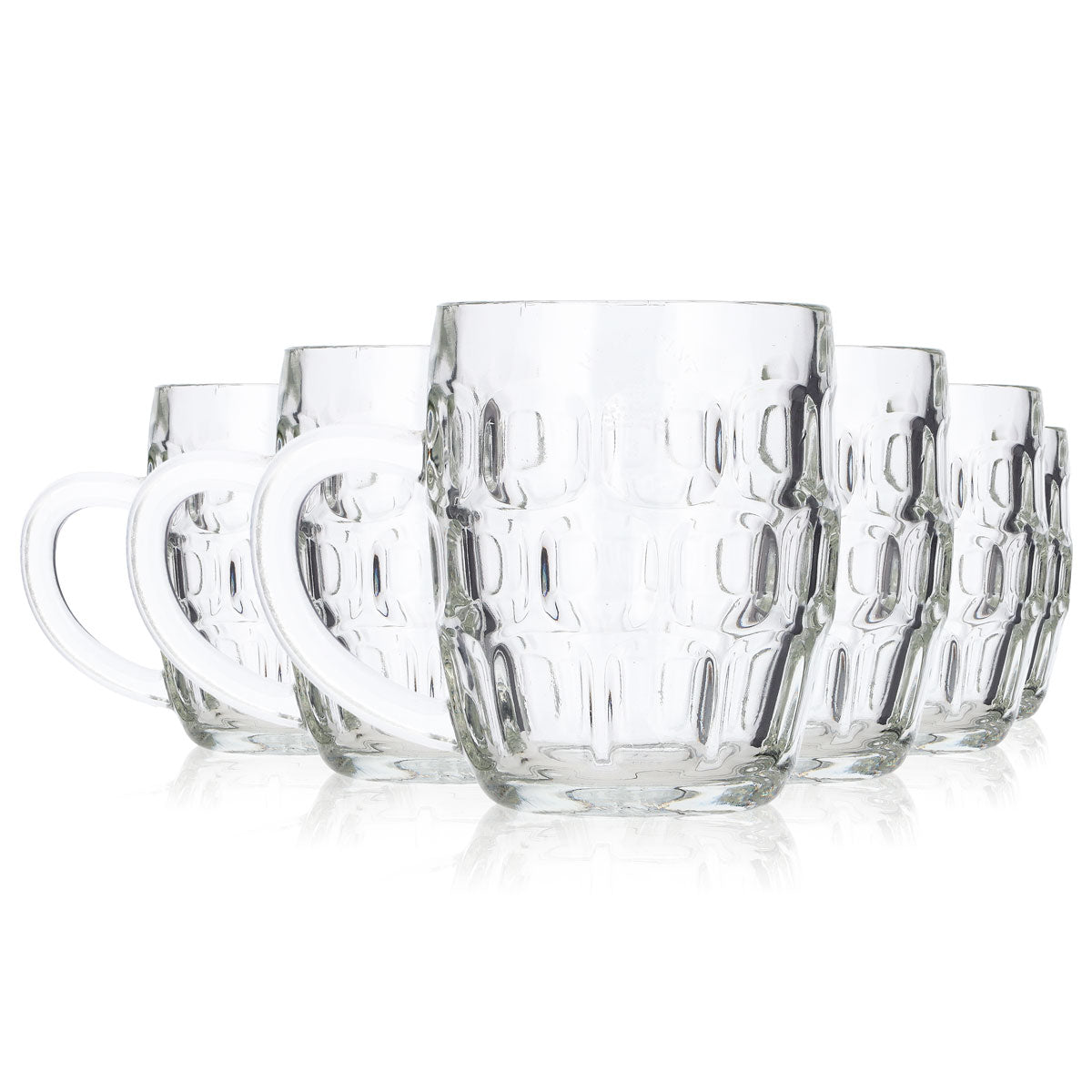 Lot de 6 verres à bière Ravenhead de 0,29 l : chope, verre à bière « half pint », verre à pied