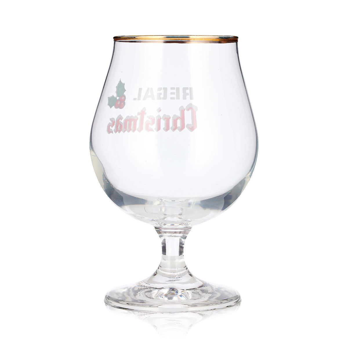 Lot de 6 verres à bière « Regal » 0,5 l, modèle « Christmas Pokal » à bord doré, marque Durobor (lot de 6) – Vue 5