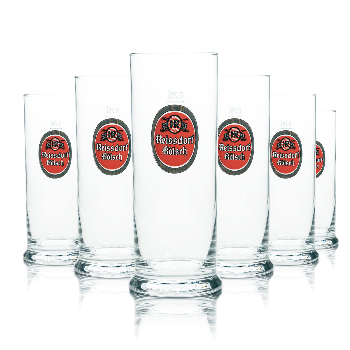 6 verres à bière Reissdorf 0,25 l Kölsch Stange Becher Gläser Cologne Kölschglas Brauer – Vue 4