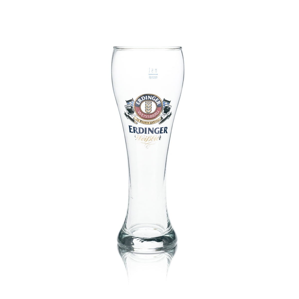 6 verres à bière blanche Erdinger rétro - Set de 0,5 l de verres à bière blanche Hefeweizen, design bavarois – Vue 2