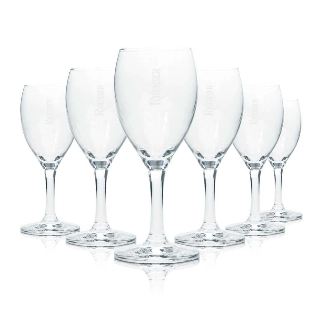 6 verres à eau Rhenser 0,1 l, flûtes tulipes, verres à pied, verres à soda
