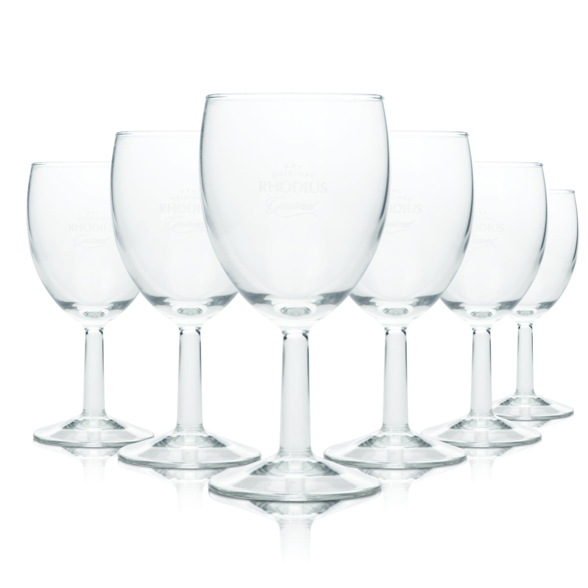 6 verres à eau Rhodius 0,2 l, forme tulipe, flûte, bar, gourmet, minéral