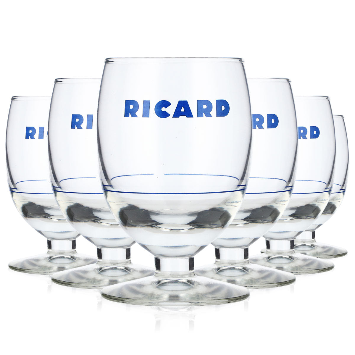 6 verres à liqueur Ricard Verres à liqueur Verres à dégustation 0,16 l Verres à nez rouge Écriture bleue – Vue 5
