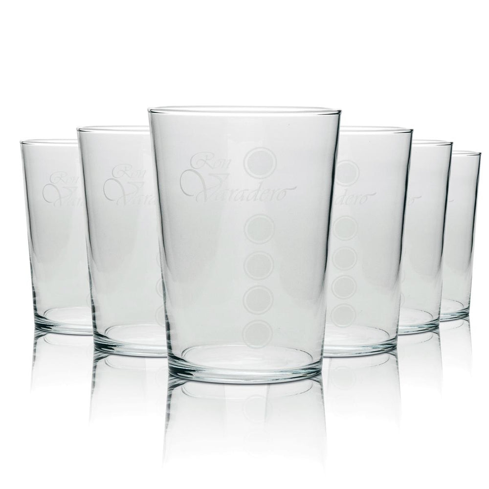 6 verres à long drink Ron Varadero Rum 490 cl ronds