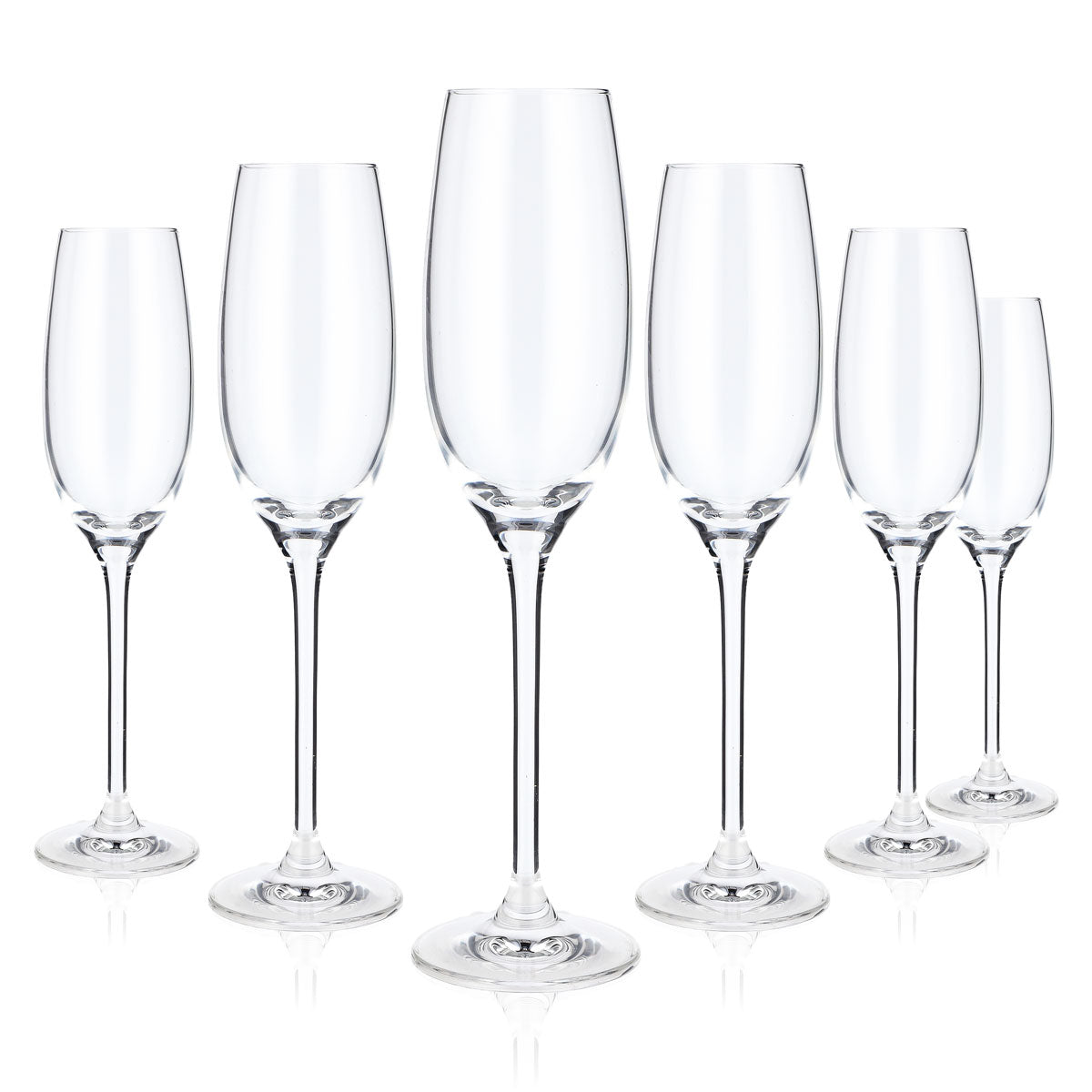 6 flûtes à champagne Rona Cava 0,15 l Verre à champagne Verre à champagne Cristallin – Vue 4