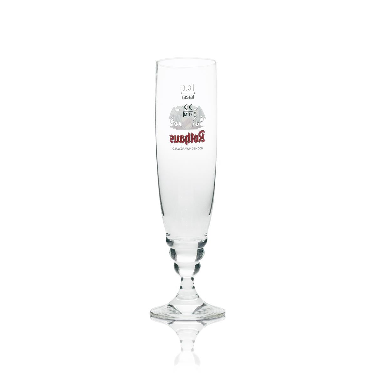 6 verres à bière Rothaus 0,3 l, élégants verres à pied, forme tulipe, lot calibré pour la restauration – Vue 5