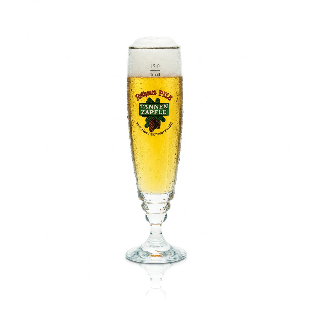 6 verres Rothaus 0,2 l exclusifs Tannenzäpfle, set de verres à bière, brasserie Staatsbrauerei Baden – Vue 2