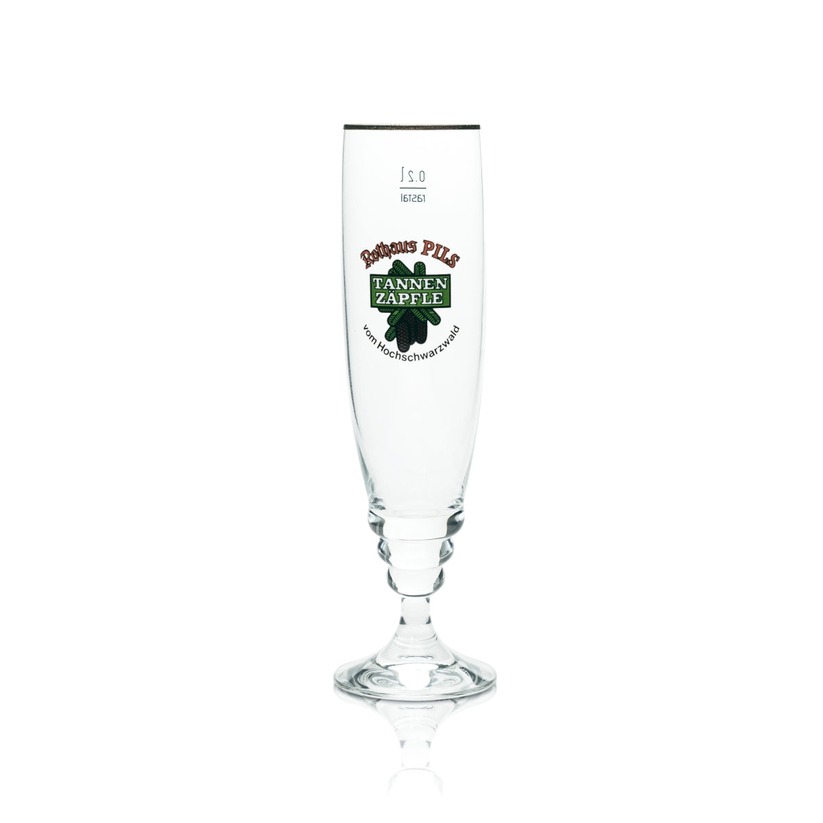 6 verres Rothaus 0,2 l exclusifs Tannenzäpfle, set de verres à bière, brasserie Staatsbrauerei Baden – Vue 4