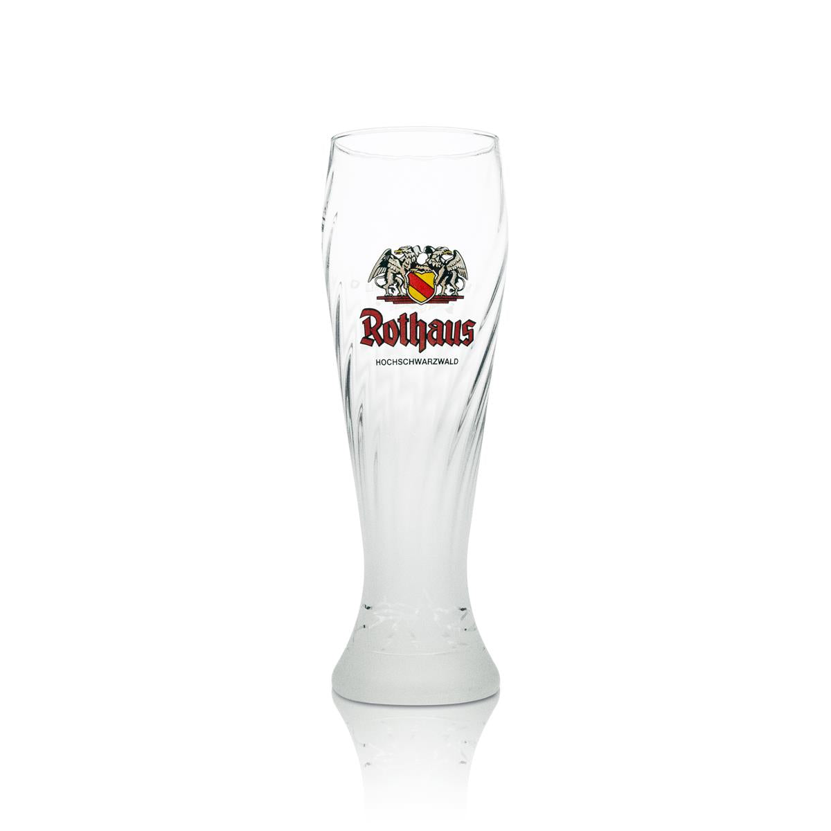 6 verres Rothaus 0,5 l pour bière blanche Hefeweizen, design givré, brasserie Baden – Vue 2
