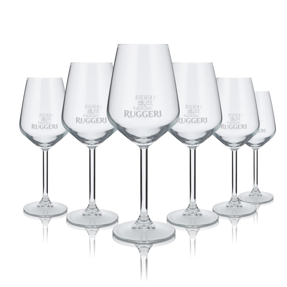 6 verres Ruggeri 0,35 l Prosecco Champagne Apéritif Verre à vin VDG Paris 35