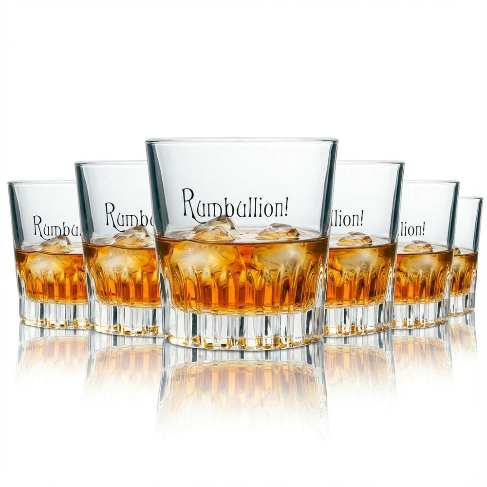 6 verres Rumbullion 0,2 l Tumbler Relief Ableforth Verres à cocktail Spiced Rum Bar