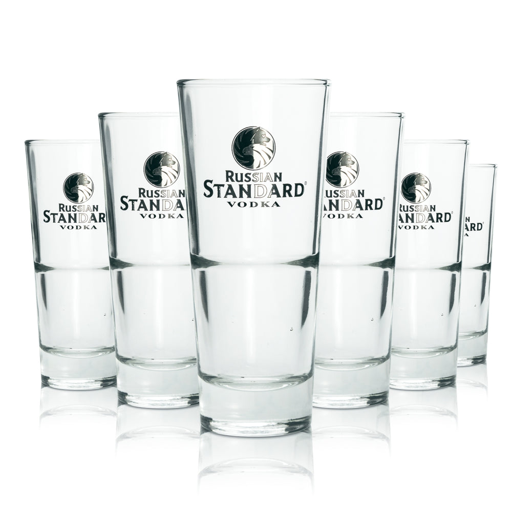 Lot de 6 verres Russian Standard de 0,3 l  Verres à cocktail empilables pour la restauration et les bars