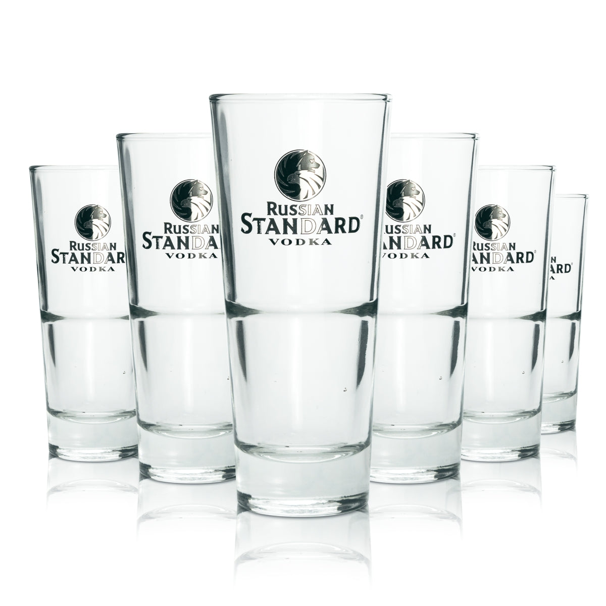 Lot de 6 verres Russian Standard de 0,3 l  Verres à cocktail empilables pour la restauration et les bars