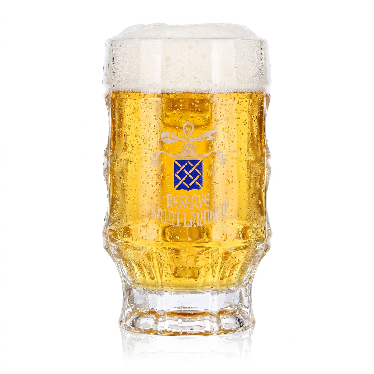 6 verres à bière Saint Landelin, 0,25 l, chope, inscription blanche (lot de 6) – Vue 2
