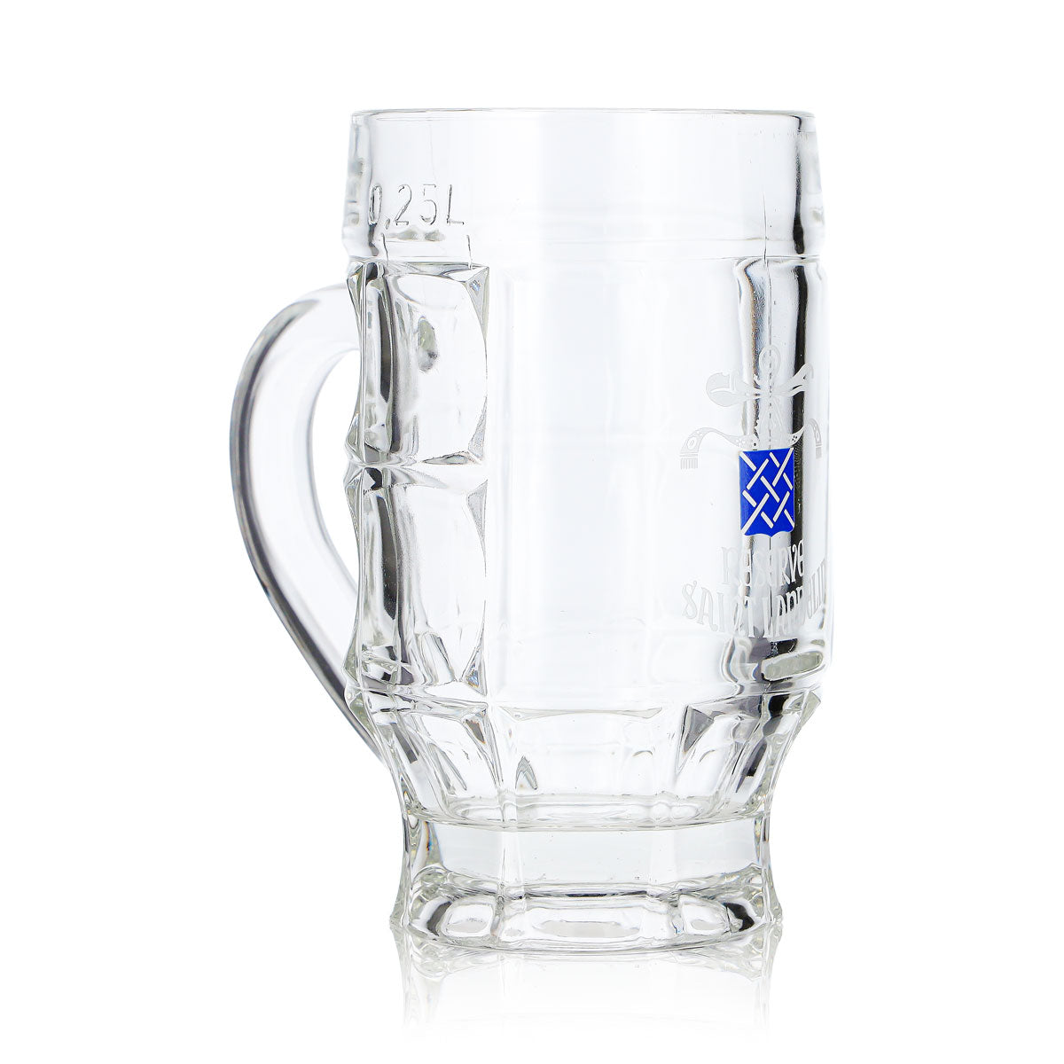 6 verres à bière Saint Landelin, 0,25 l, chope, inscription blanche (lot de 6) – Vue 4