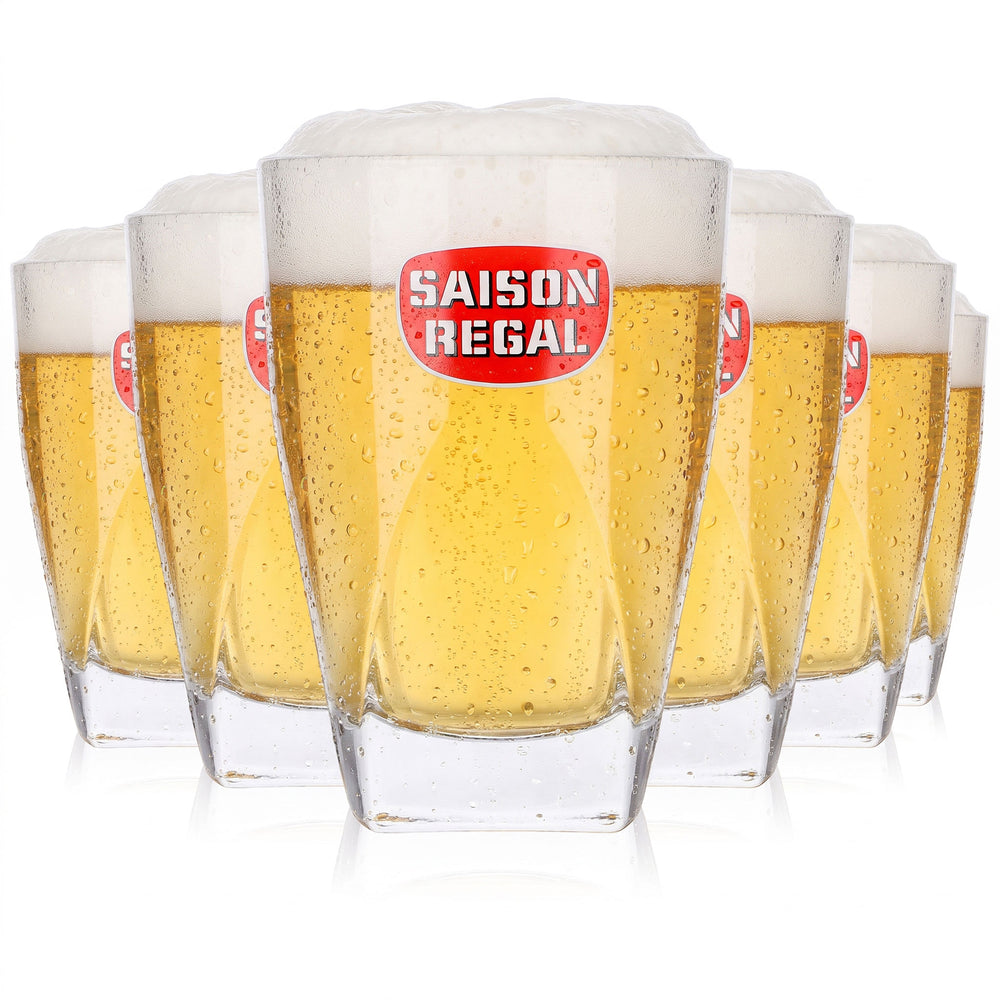 Lot de 6 verres à bière de saison, 0,36 l, à fond carré (lot de 6)