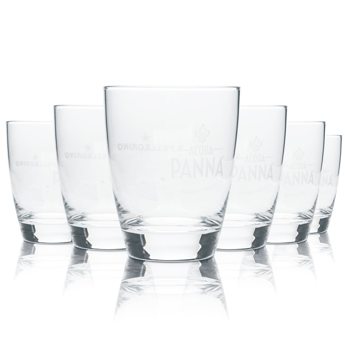 6x Verres à eau San Pellegrino 0,3 l Tumbler Acqua Pana Verres Gastro Bar IT