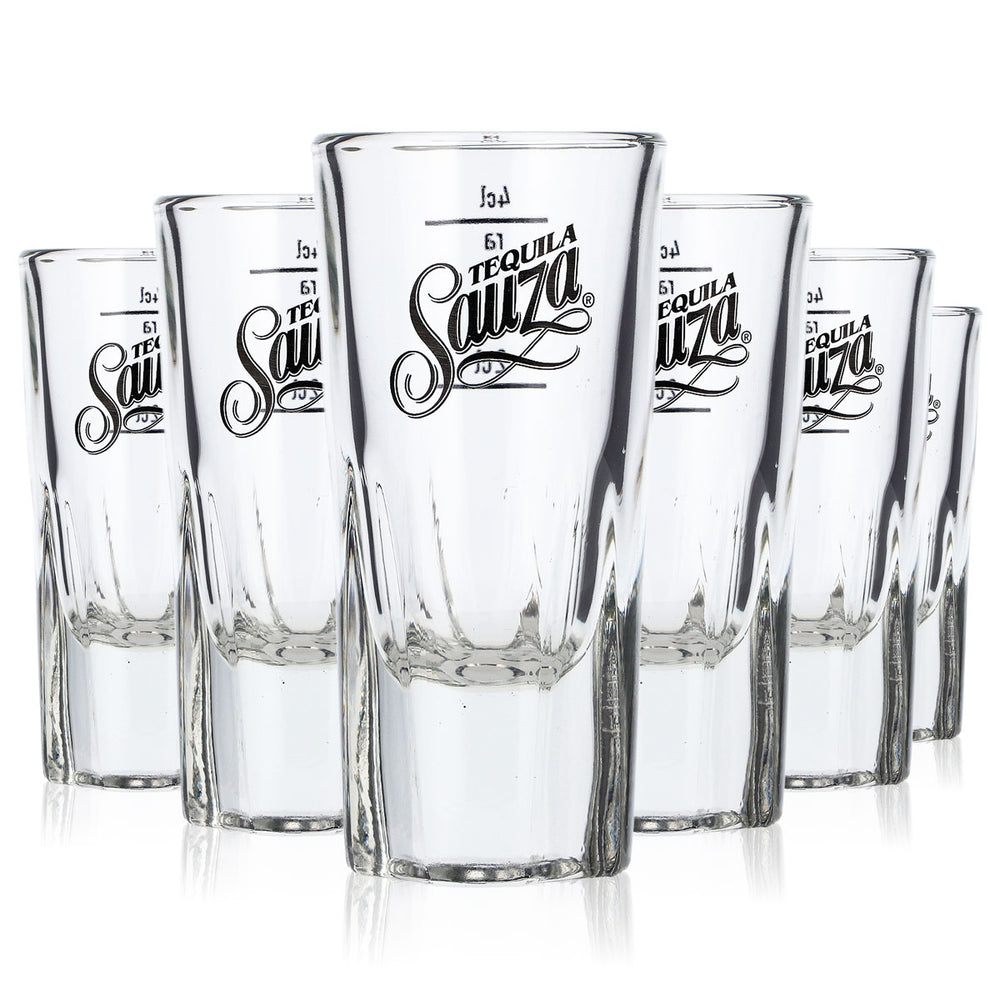 6 verres à tequila Sauza de 2 cl/4 cl (verres à shot, verres à schnaps, verres à liqueur, verres à liqueur courts) (lot de 6)