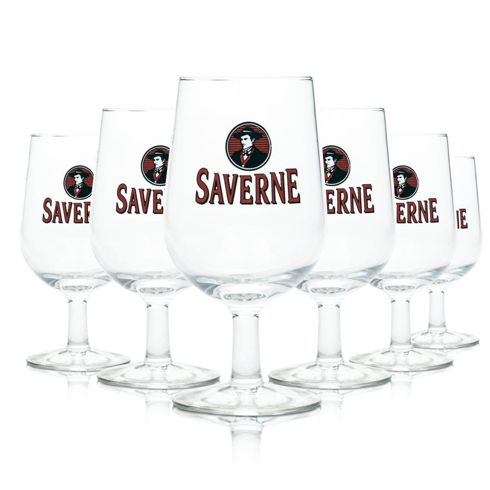 6 verres Saverne 0,25 l, forme tulipe, verres à bière Panache, brasserie