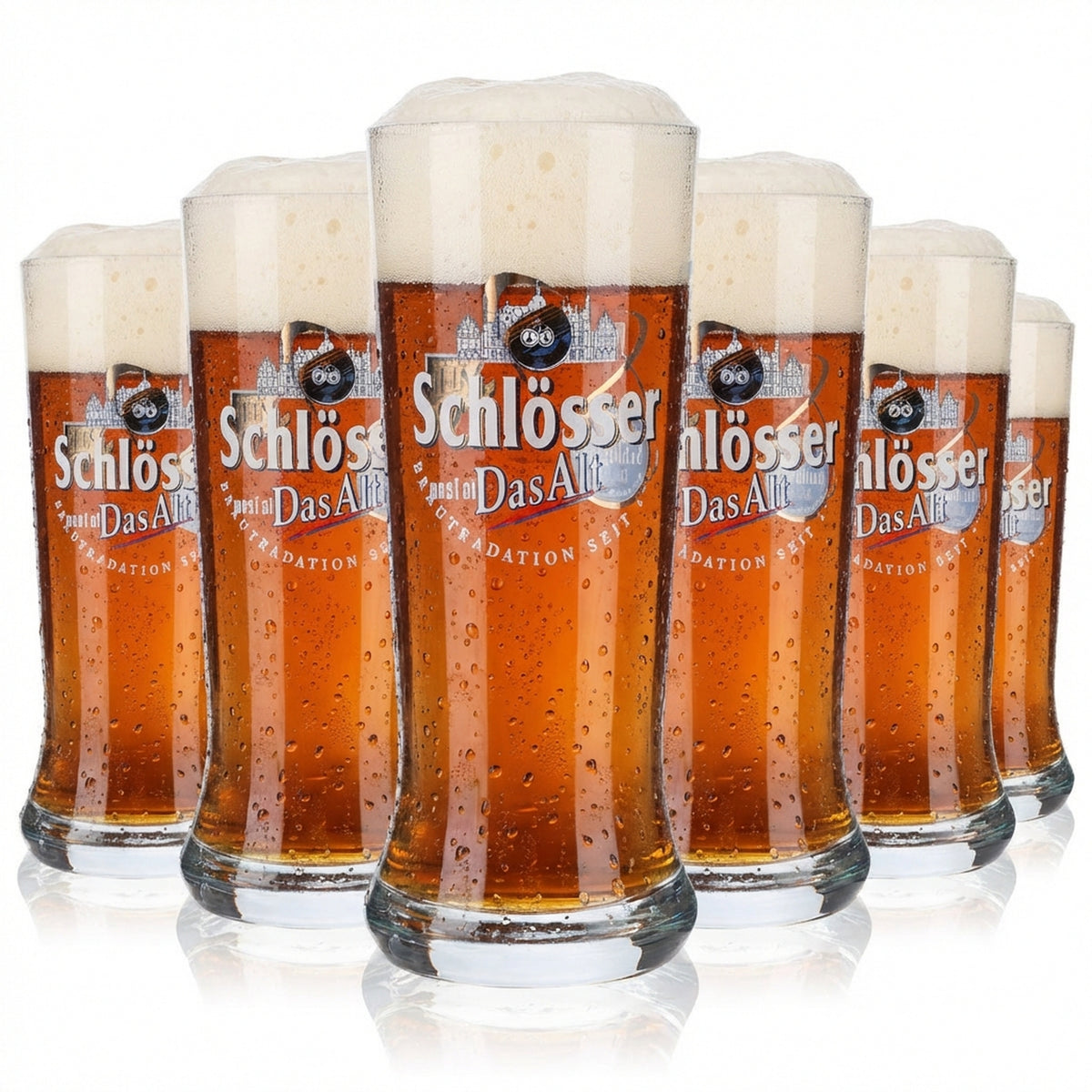 6 verres à bière Alt Bier 0,25 l Verres à pied Gobelets « 10 ans »