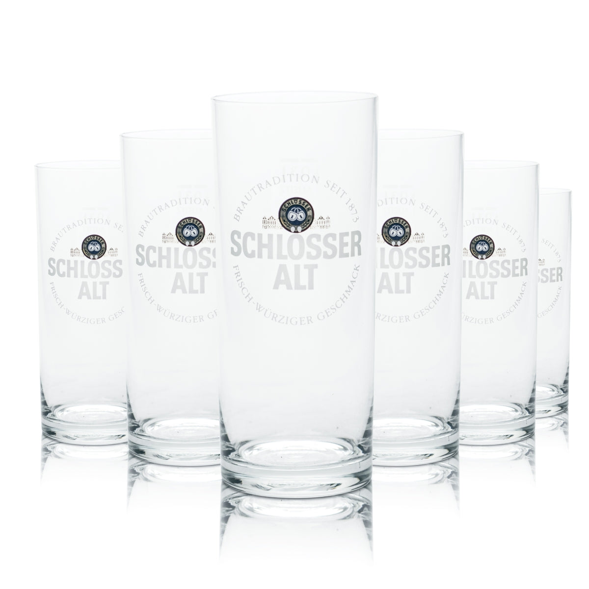 6x verres à bière Alt Bier 0,3 l, gobelet, coupe, verres à pied, brasserie, gastronomie, chêne
